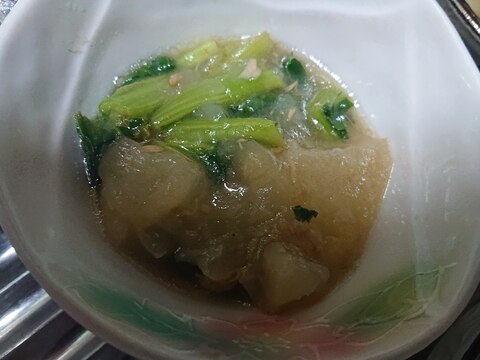小松菜とカブの煮物